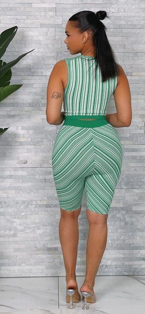SEAMLESS S/L CROP TOP & SHORTS SET