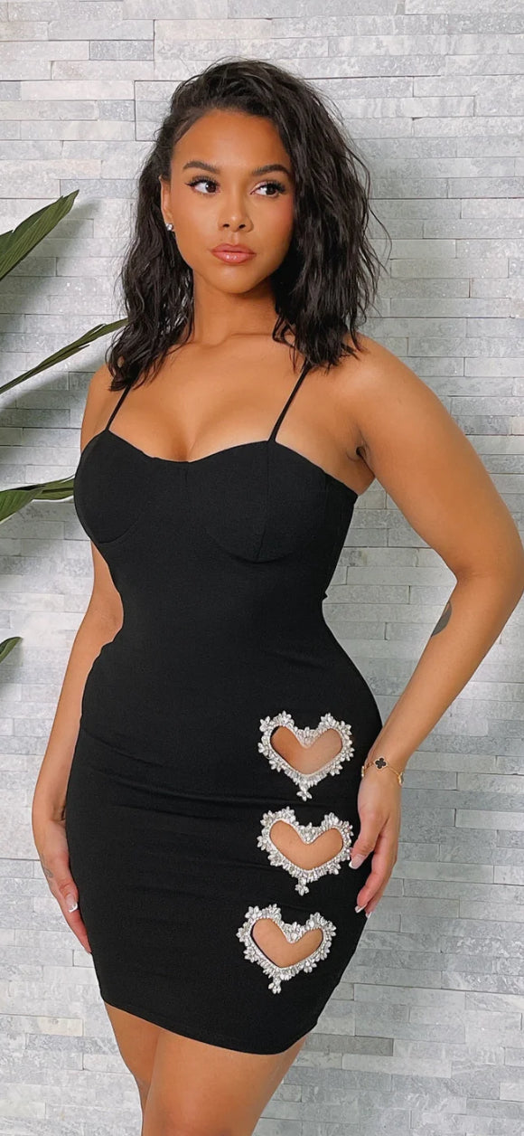 HEARTS CUT OUT DRESS