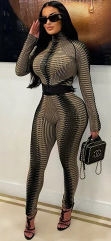 SEAMLESS LS ZIP TOP & LEGGINGS SET