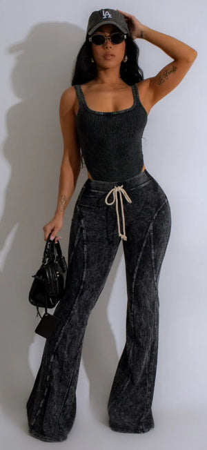 RIB TANK BODYSUIT & PANTS SET