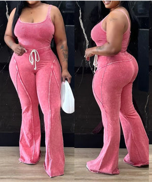RIB TANK BODYSUIT & PANTS SET