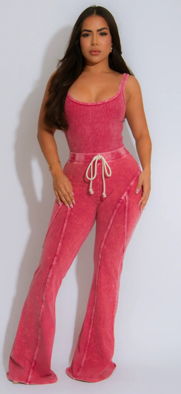 RIB TANK BODYSUIT & PANTS SET