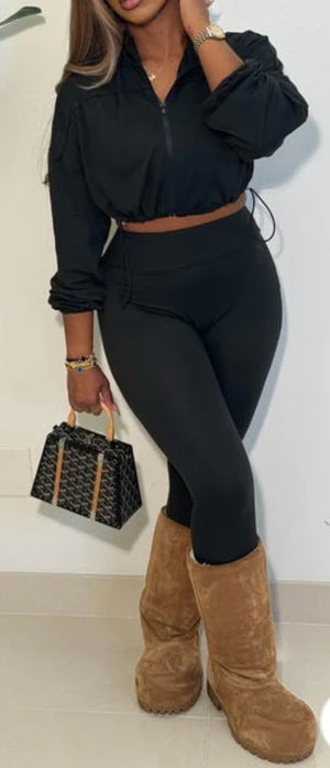 ZIP UP TOP & PANTS SET