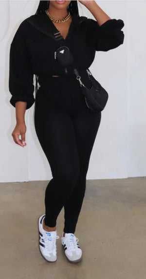 ZIP UP TOP & PANTS SET