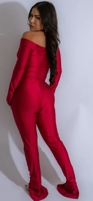 NYLON WRAP TOP& LEGGINGS SET
