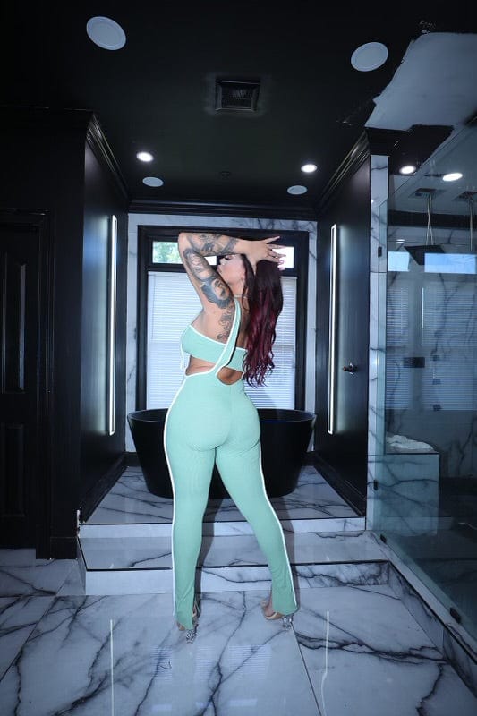 F.A.S.T Boutique BANDEAU & SUSPENDER PANTS SET