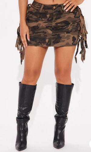 F.A.S.T Boutique FRINGE MINI SKIRT