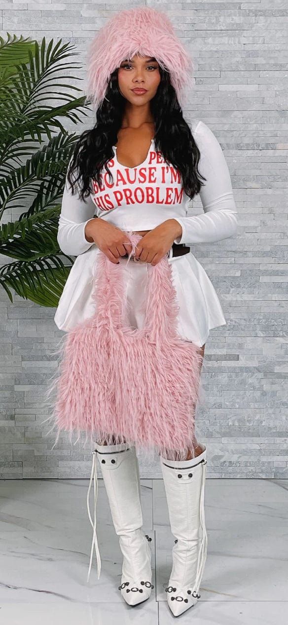 F.A.S.T Boutique FURRY BUCKET HAT & BAG SETS