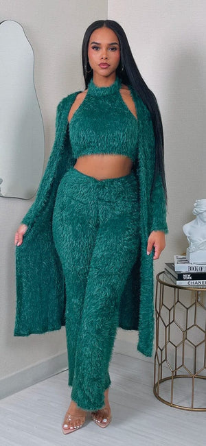 F.A.S.T Boutique FUZZY SETS WITH CARDIGAN