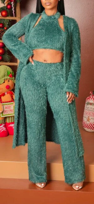 F.A.S.T Boutique FUZZY SETS WITH CARDIGAN