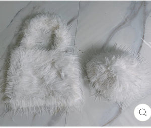 F.A.S.T Boutique Pink/Small FURRY BUCKET HAT & BAG SETS