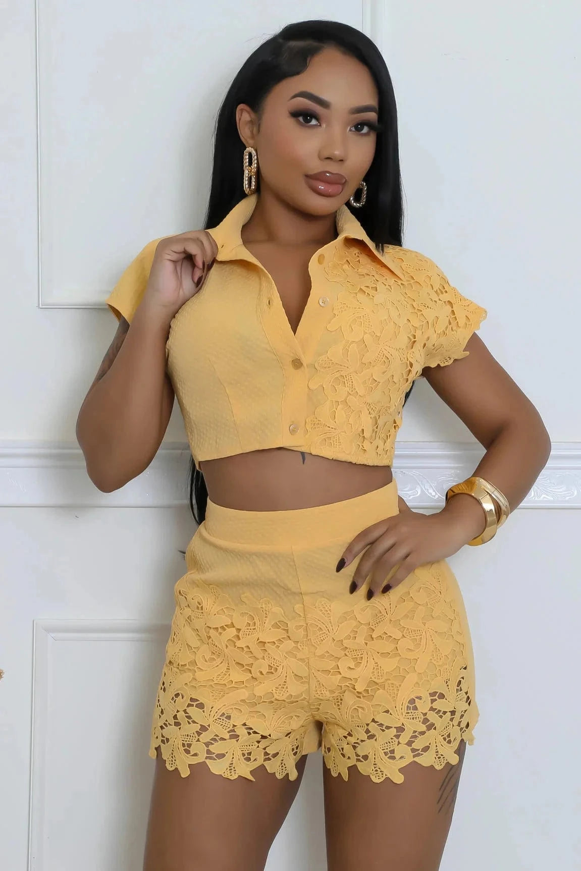 F.A.S.T Boutique PRETTY ON POINT SHORT SET