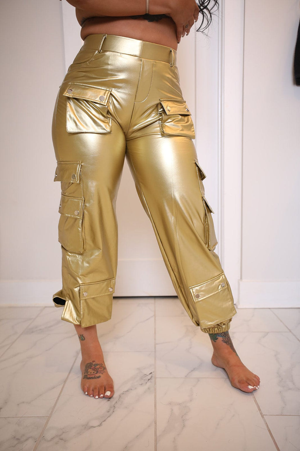 F.A.S.T Boutique PU CARGO JOGGER PANTS