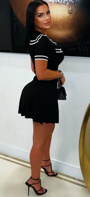 F.A.S.T Boutique SAILOR COLLAR KNIT DRESS(Pre-Order)
