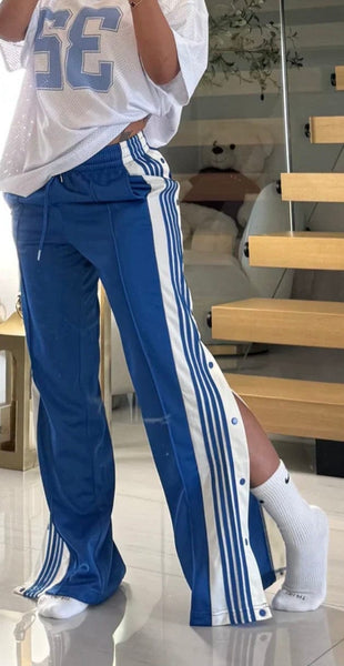 SIDE SNAP TRACK PANTS – F.A.S.T Boutique