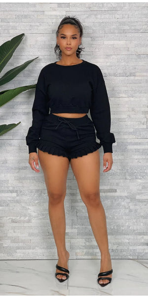 F.A.S.T Boutique SWEATSHIRT & SHORTS SET