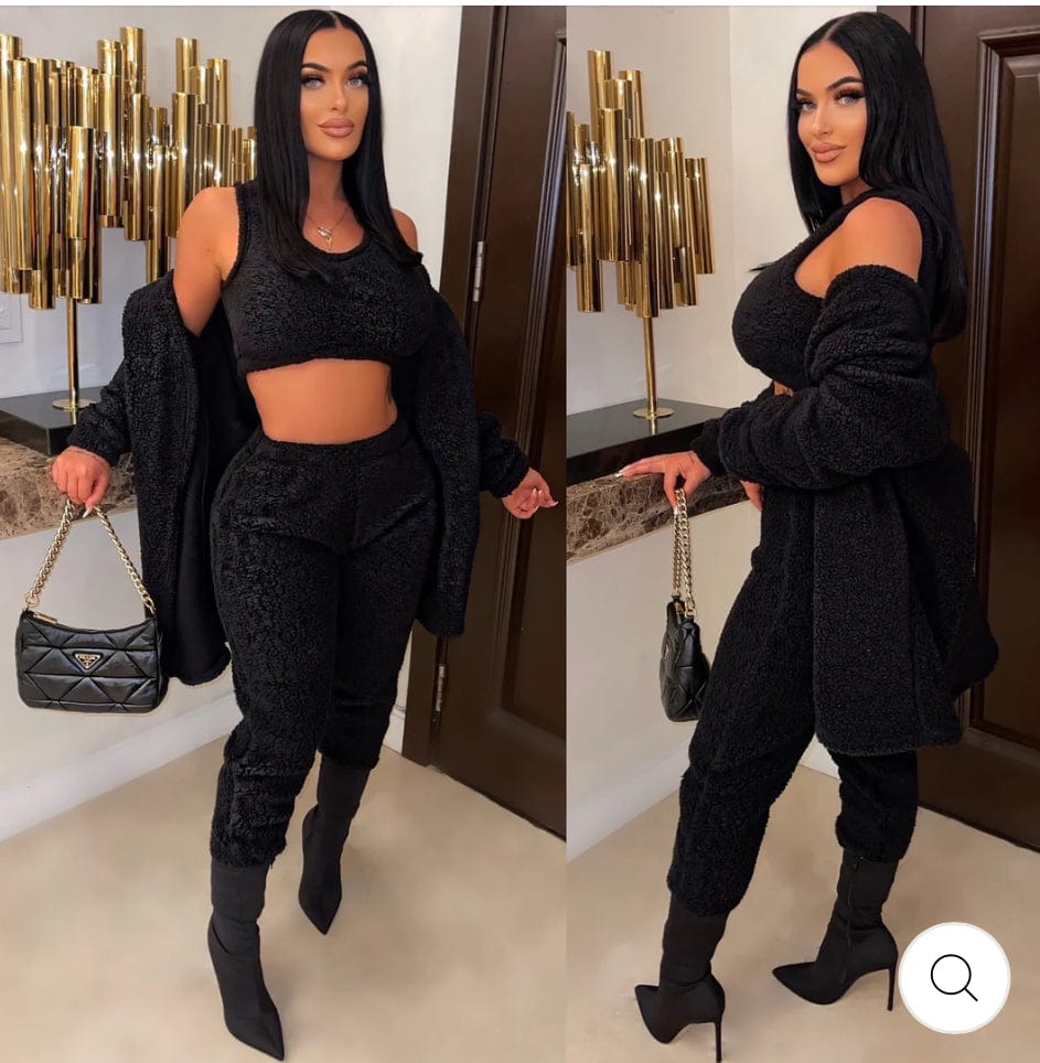 F.A.S.T Boutique TEDDY SHERPA 3PC SET