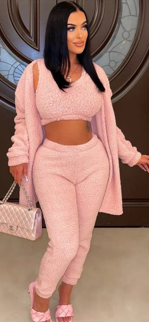 F.A.S.T Boutique TEDDY SHERPA 3PC SET