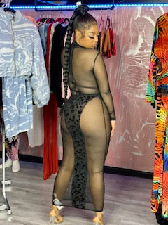 Seduction Mesh Midi Dress