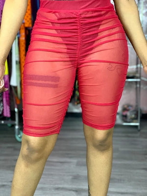 F.A.S.T Boutique MESH BIKER SHORTS