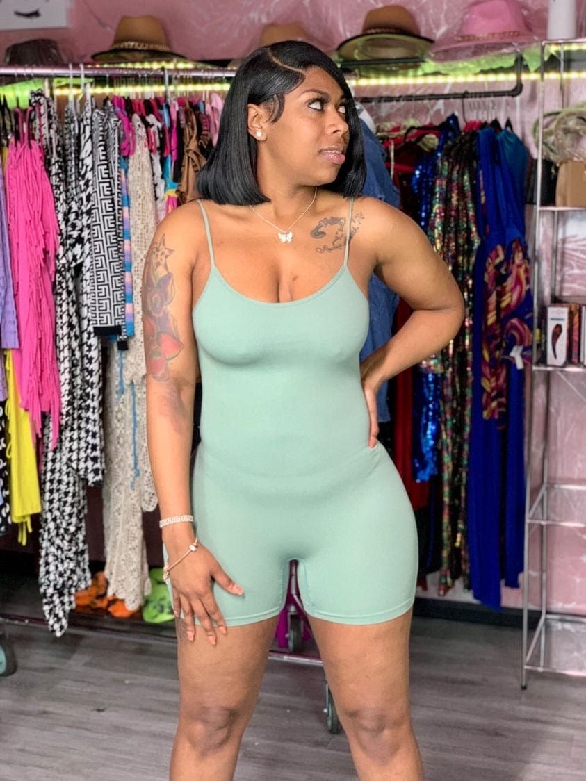 F.A.S.T Boutique Seamless Ribber Romper / Adjustable Strap