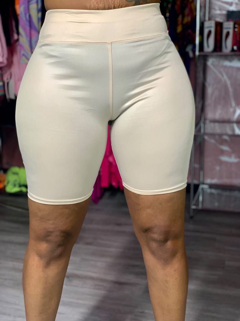 PU BIKER SHORTS