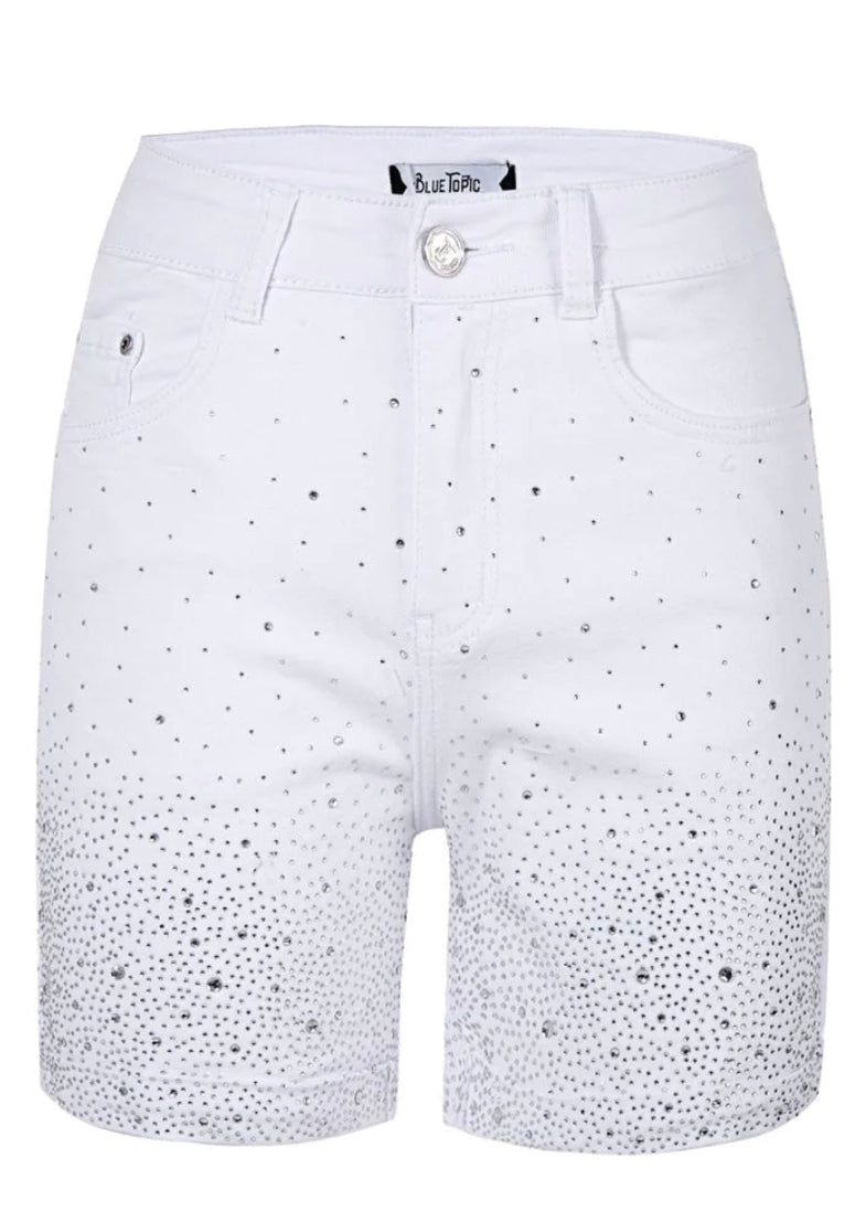 RHINESTONE DETAIL HW SHORTS