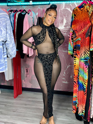 Seduction Mesh Midi Dress